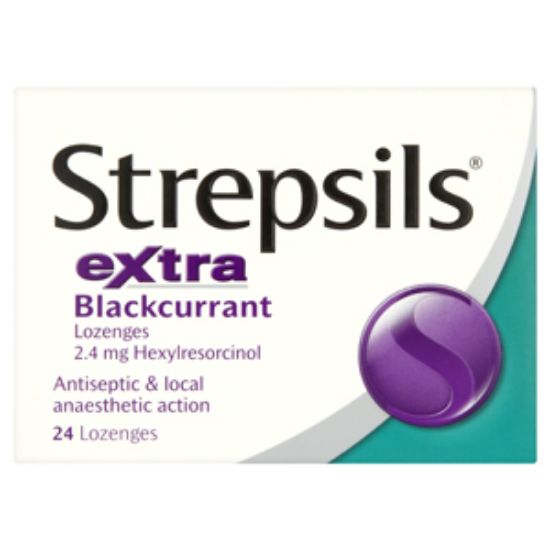 Picture of STREPSILS eXtra Blackcurrant x12